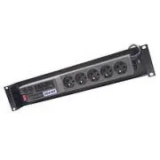ACAR Power Panel A-504, 3m, 5 Positionen, Überstromschutz, 19" Rack