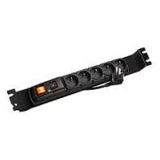 ACAR F5 FA 3m 5 Positionen BK-Panel mit Halterungen für 19" 1U-Schienen, ACAR-F5-FA