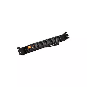 ACAR F5 FA 3m 5 Positionen BK-Panel mit Halterungen für 19" 1U-Schienen, ACAR-F5-FA