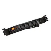 ACAR F5 FA 3m 5 Positionen BK-Panel mit Halterungen für 19" 1U-Schienen, ACAR-F5-FA