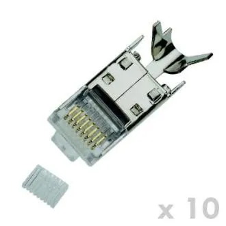DATACOM Stecker RJ45 STP CAT7(6A) 8p8c Kabel(10Stk) DATACOM Stecker RJ45 STP CAT7(6A) 8p8c Kabel(10Stk)