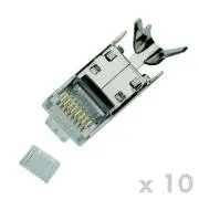 DATACOM Stecker RJ45 STP CAT7(6A) 8p8c Kabel(10Stk)
