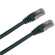 Patchkabel S/FTP,Cat6,2xRJ45, 0,5m schwarz