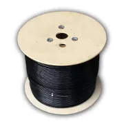 DATACOM S/FTP Kabel CAT7 PE,Fca 500m Spule, Mantel schwarz OUTDOOR