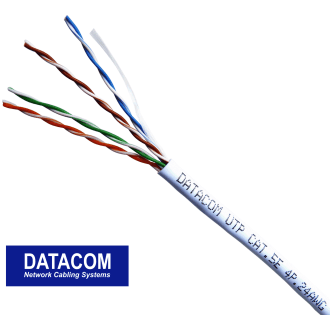 DATACOM UTP Cat5e PVC-Kabel 305m (Ader), weiß DATACOM UTP Cat5e PVC-Kabel 305m (Ader), weiß