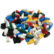 DATACOM RJ45 Schutz mit Blase WEISS (100Stk.)