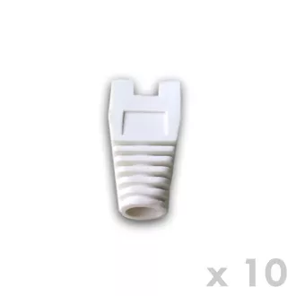 DATACOM RJ45 Schutz mit Ausschnitt WEISS (10 Stück)