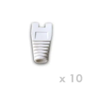 DATACOM RJ45 Schutz mit Ausschnitt WEISS (10 Stück)