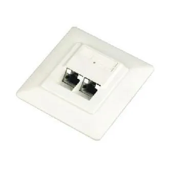 DATACOM STP Doppelsteckdose Cat5e Unterputz 45°. DATACOM STP Doppelsteckdose Cat5e Unterputz 45°.