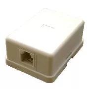 DATACOM Tel. Einzelsteckdose über dem Putz - 1 x RJ11