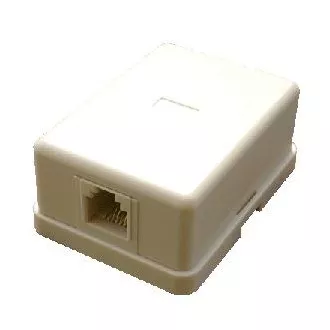 DATACOM Tel. Einzelsteckdose über dem Putz - 1 x RJ11