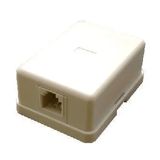 DATACOM Tel. Einzelsteckdose über dem Putz - 1 x RJ11