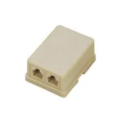 Buchse UTP CAT3 2xRJ11 für Gipskarton sl.kost