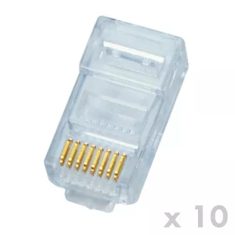 DATACOM RJ45 UTP 8p8c Cat5e Stecker 10Stück (Draht)