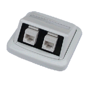 Doppelsteckdose ABB TANGO 2xRJ45 Cat5e UTP weiß