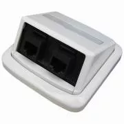 Doppelsteckdose ABB TANGO 2xRJ45 Cat5e UTP weiß,BKkeys