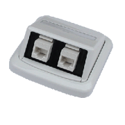 Doppelsteckdose ABB TANGO 2xRJ45 cat6 UTP weiß
