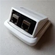 Doppelsteckdose ABB TANGO 2xRJ45 cat6 STP weiß