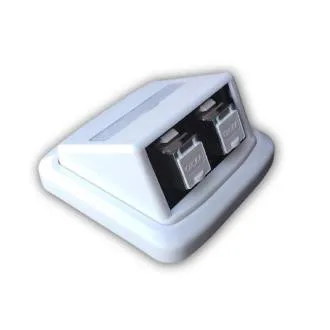 Doppelsteckdose ABB TANGO 2xRJ45 cat6A STP weiß Doppelsteckdose ABB TANGO 2xRJ45 cat6A STP weiß