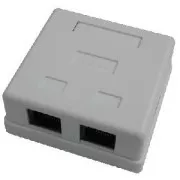 DATACOM Doppelsteckdose über Gipskarton-2xRJ45, Cat5e UTP
