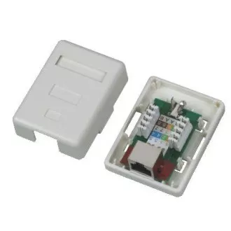DATACOM STP Einzeldose über Putz Cat5e 1 x RJ45 DATACOM STP Einzeldose über Putz Cat5e 1 x RJ45