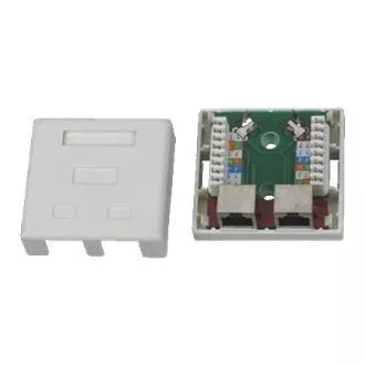 DATACOM STP Doppelsteckdose Cat5e 2 x RJ45
