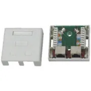DATACOM STP Doppelsteckdose Cat5e 2 x RJ45