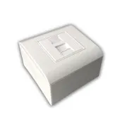 Modulare Datendose UTP CAT5E 1xRJ45 für Unterputzmontage