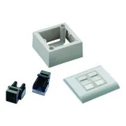 DATACOM UTP 2xRJ45 Buchse Cat6 (unter und über Putz)