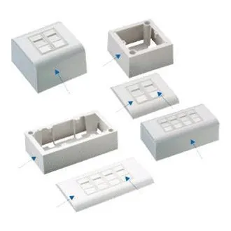 DATACOM STP 2xRJ45 Buchse Cat5e (unter und über Putz) DATACOM STP 2xRJ45 Buchse Cat5e (unter und über Putz)