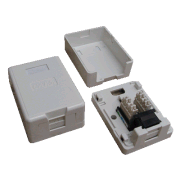 DATACOM UTP 1xRJ45 Buchse CAT6 für Gips (staubdicht)