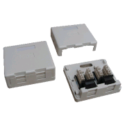 DATACOM UTP 2xRJ45 Buchse CAT6 für Gips (staubdicht)