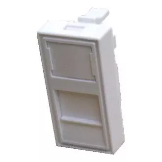 DATACOM Modul 45x22,5mm für Brüstungsleiste mit Blende, weiß DATACOM Modul 45x22,5mm für Brüstungsleiste mit Blende, weiß