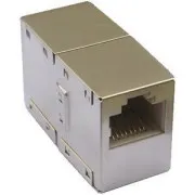 DATACOM Koppler 2 x RJ45 STP Cat5E (silber)