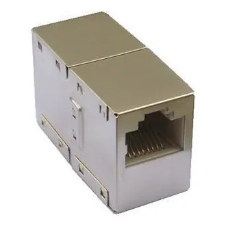 DATACOM Koppler 2 x RJ45 STP Cat5E (silber) DATACOM Koppler 2 x RJ45 STP Cat5E (silber)