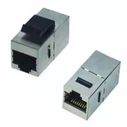 DATACOM Anschlussfeld STP 2 x RJ45 (8p8c) Cat5e, gerade, Kunststoff