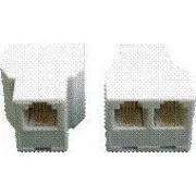 Doppelkupplung 2 x RJ11 6p4c Cat3 (3 x Buchse)