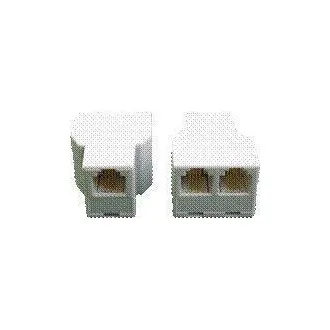 Doppelkupplung 2 x RJ11 6p4c Cat3 (3 x Buchse) Doppelkupplung 2 x RJ11 6p4c Cat3 (3 x Buchse)