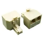 DATACOM RJ11 6p4c Cat3 Splitter (2xBuchse,1xStecker)