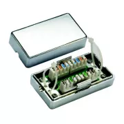 DATACOM Anschluss BOX STP Cat5e (2* Kerbfeld) Silber