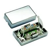 DATACOM Anschluss BOX STP Cat5e (2* Kerbfeld) Silber