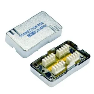 DATACOM Connection BOX STP CAT6 (2* Kerbfeld) Silber DATACOM Connection BOX STP CAT6 (2* Kerbfeld) Silber