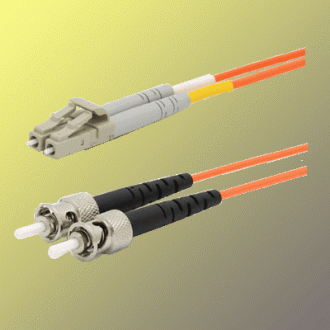 Optisches Duplex-Patchkabel LC-ST, 50/125 µm MM, 1 m, OM2 Optisches Duplex-Patchkabel LC-ST, 50/125 µm MM, 1 m, OM2