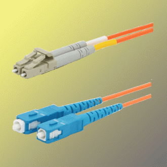 Optisches Patchkabel duplex LC-SC 50/125 µm MM,5m, OM2
