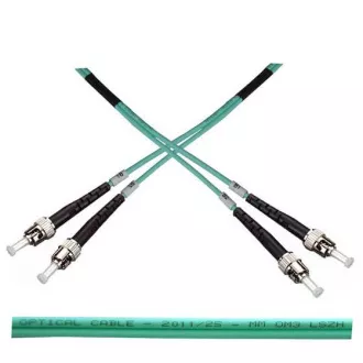Optisches Patchkabel duplex ST-ST 50/125 MM 2m OM3 Optisches Patchkabel duplex ST-ST 50/125 MM 2m OM3