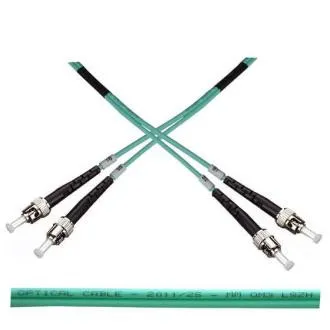 Optisches Patchkabel duplex ST-ST 50/125 MM 2m OM3 Optisches Patchkabel duplex ST-ST 50/125 MM 2m OM3