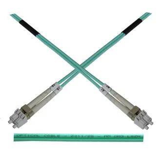 Optisches Patchkabel duplex LC-LC 50/125 MM 50m OM3 Optisches Patchkabel duplex LC-LC 50/125 MM 50m OM3