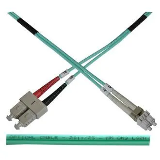 Optisches Patchkabel duplex LC-SC 50/125 MM 7m OM3 Optisches Patchkabel duplex LC-SC 50/125 MM 7m OM3