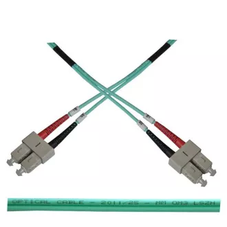 Optisches Patchkabel duplex SC-SC 50/125 MM 2m OM3 Optisches Patchkabel duplex SC-SC 50/125 MM 2m OM3