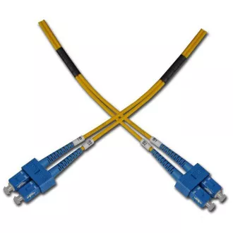 Optisches Patchkabel duplex, SC-SC 9/125um SM 3m, OS2 Optisches Patchkabel duplex, SC-SC 9/125um SM 3m, OS2
